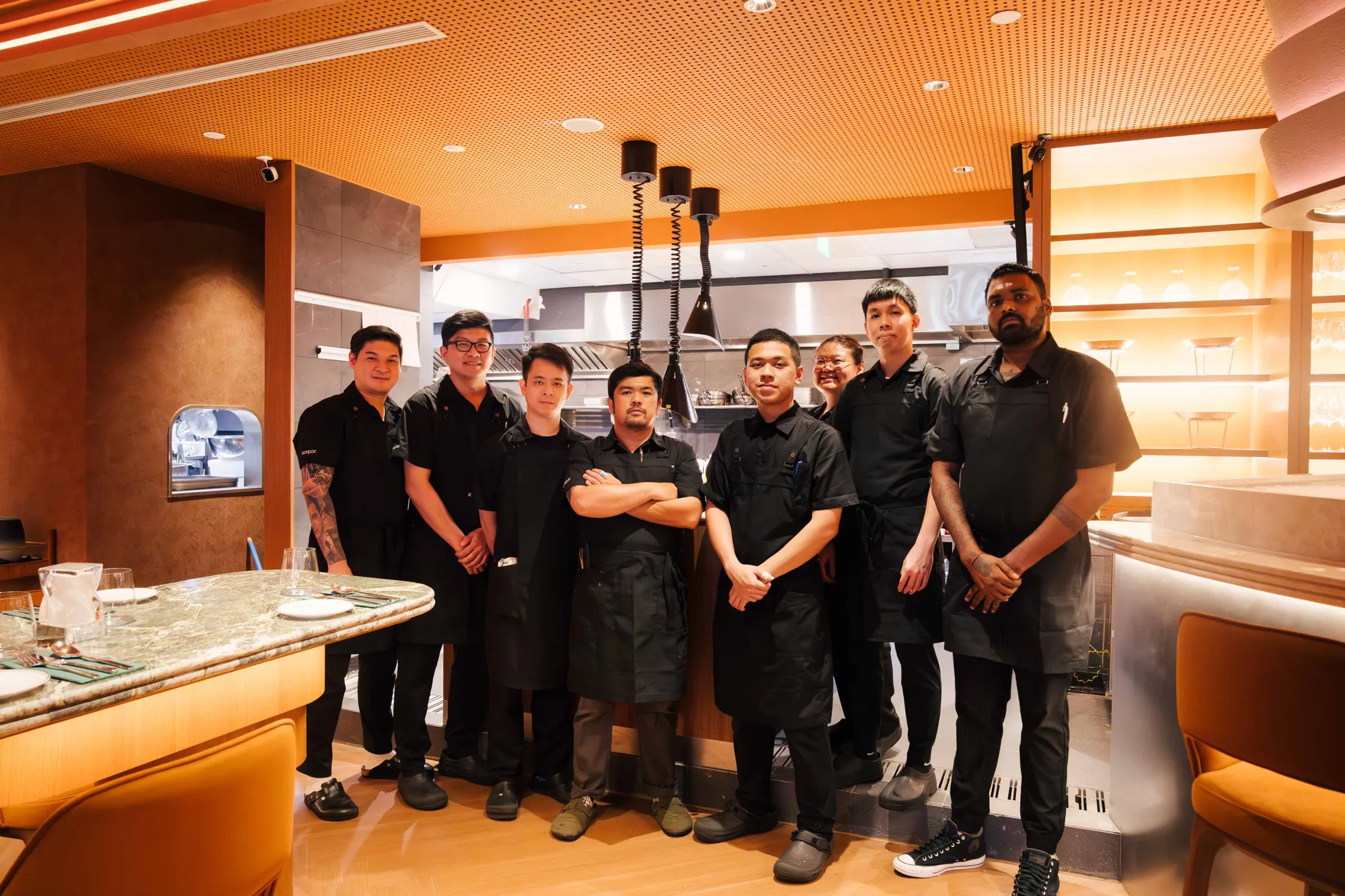 Production kitchen team